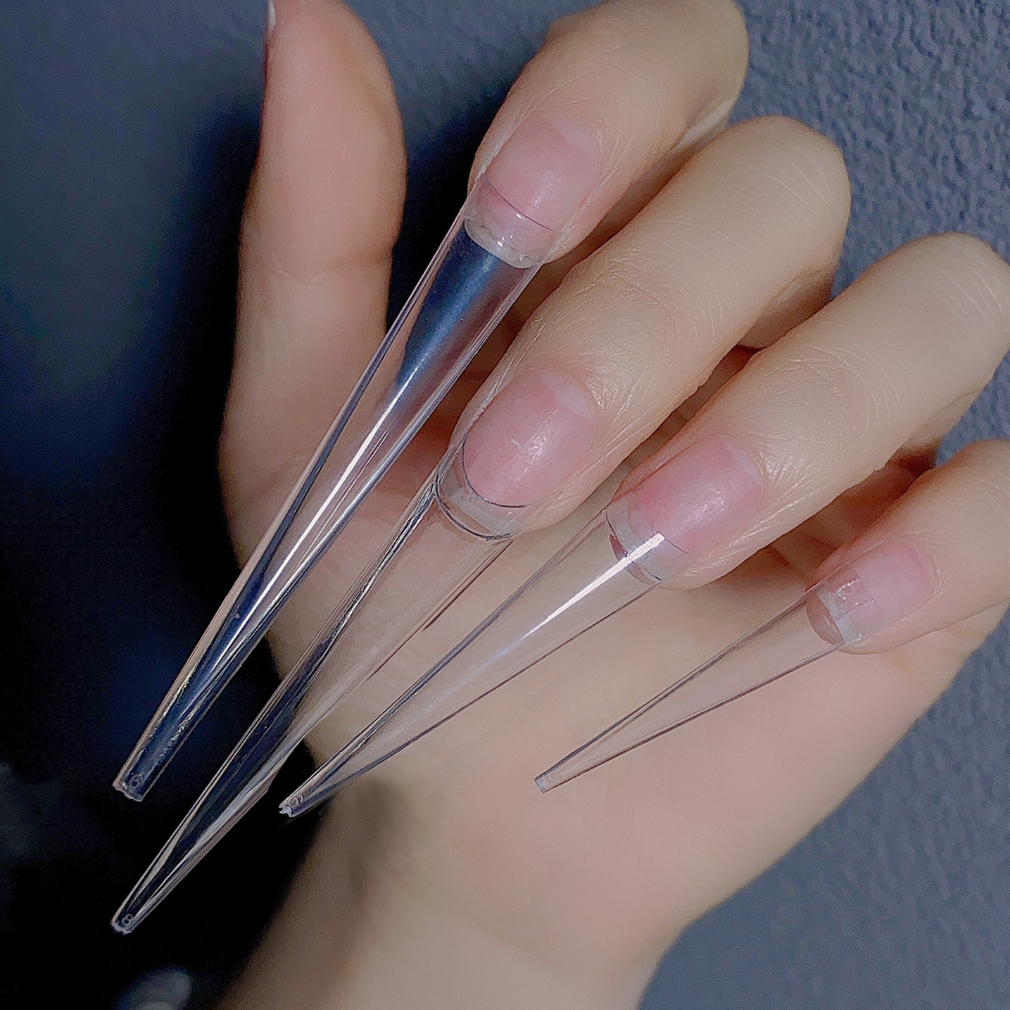 Nail Art Xl - XXL Stiletto False Nails -Half Cover