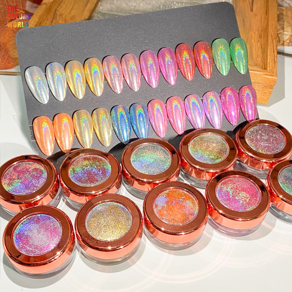 Nail Glitter Chrome - TCT-964 Holographic Mirror Chrome Nail Powder