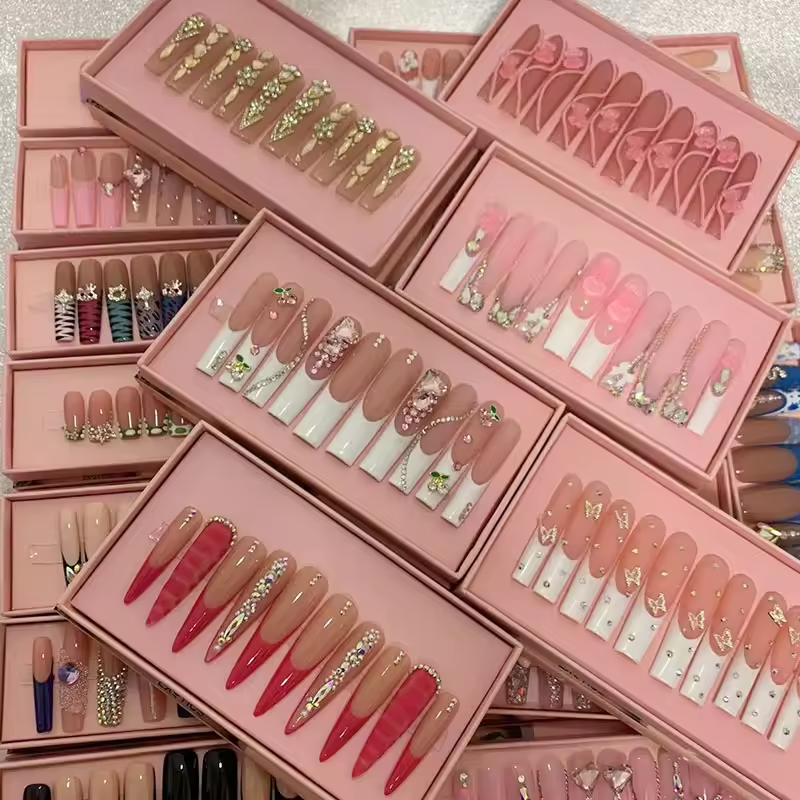 Press On Nail Set - French Tip Press On Nails Long