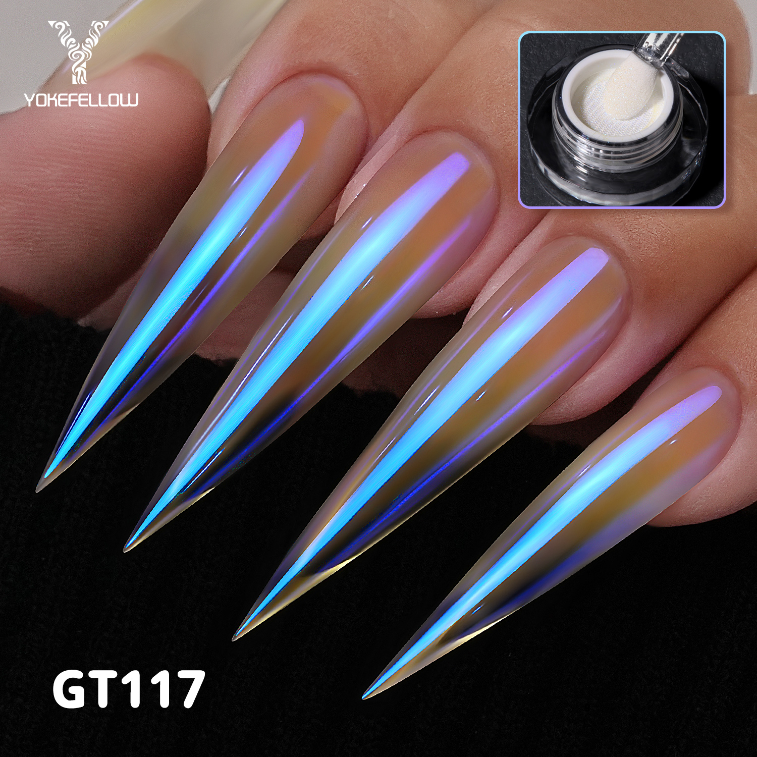 YOKEFELLOW GleamTap Chrome Nai - Nail Glitter Chrome recensione e prezzo