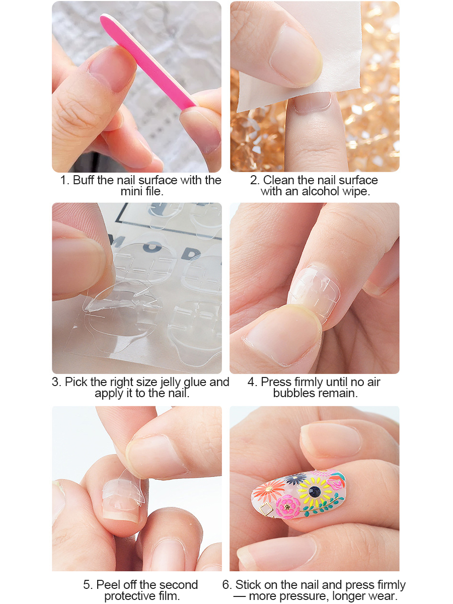 6pcs/set Portable Press On Nai - Press On Nail Set recensione e prezzo