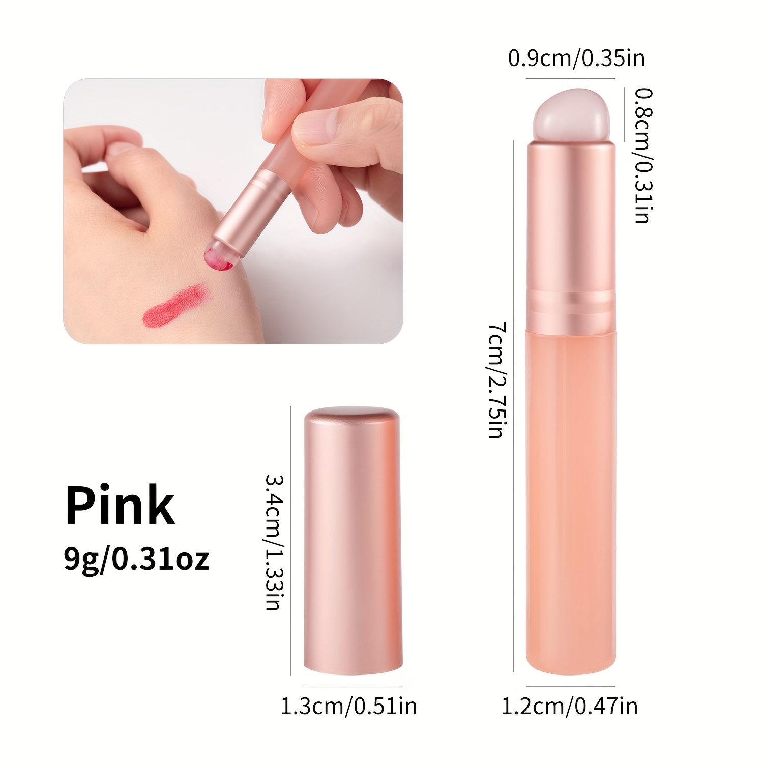 Jelly-Pink Silicone Nail Brush - Nail Art Pink Soft recensione e prezzo