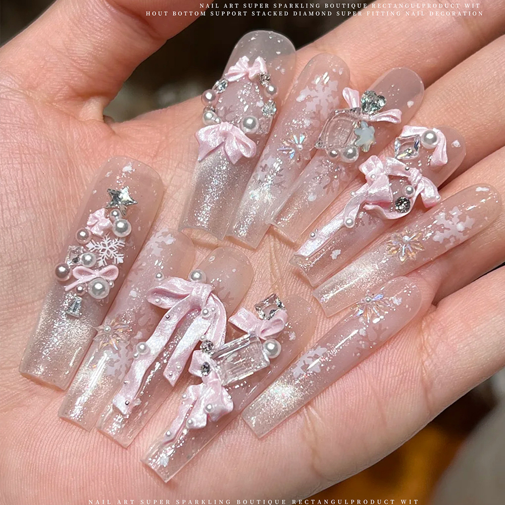 50Pcs 3D Pink Pearlescent Soft - Nail Art Pink Soft recensione e prezzo
