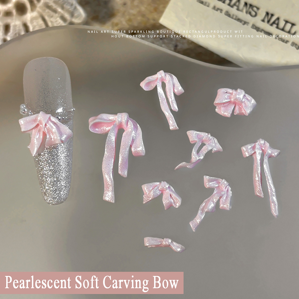50Pcs 3D Pink Pearlescent Soft - Nail Art Pink Soft recensione e prezzo