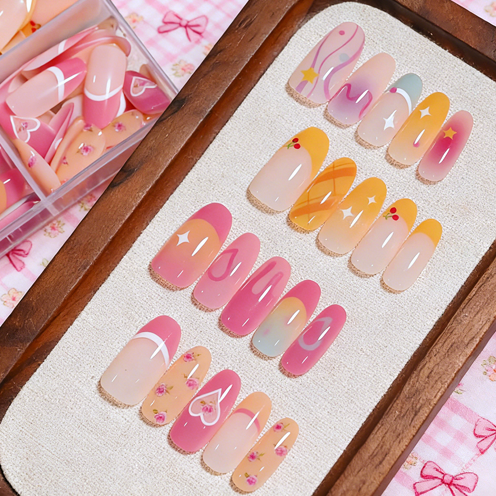 120pc Dopamine Gradient Press  - Nail Art Oval recensione e prezzo