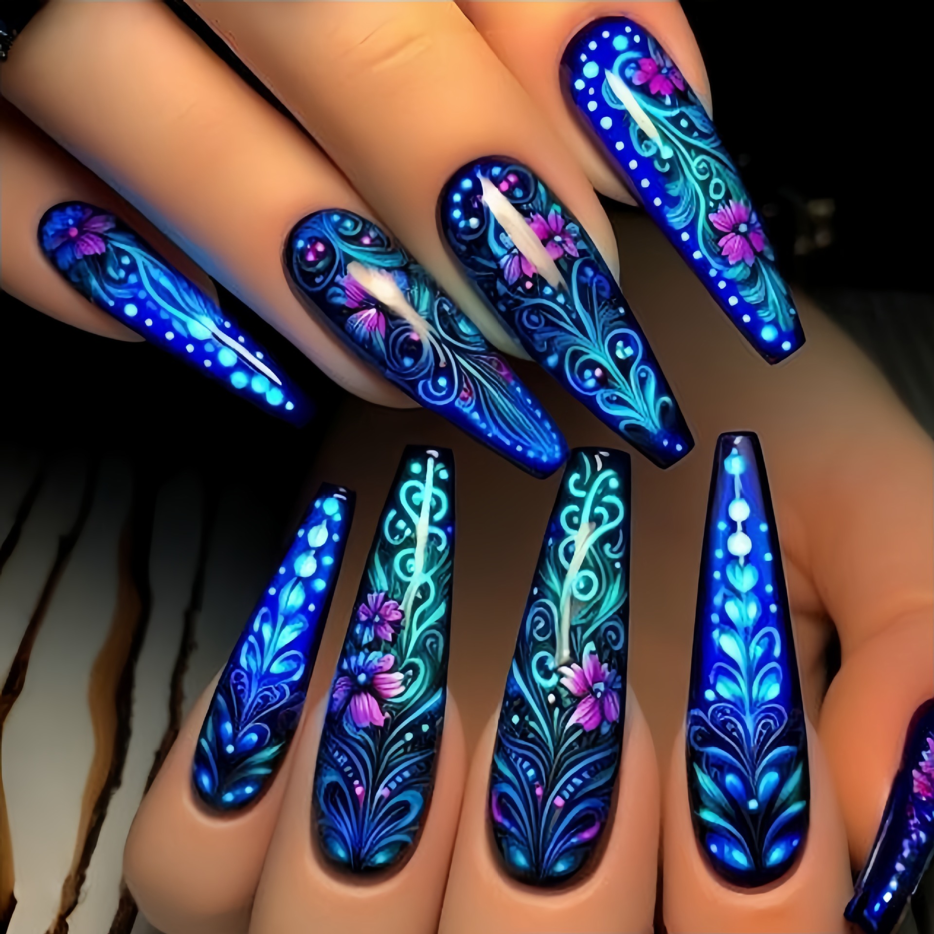 24pcs/set Medium long fake nai - Press On Nail Set recensione e prezzo