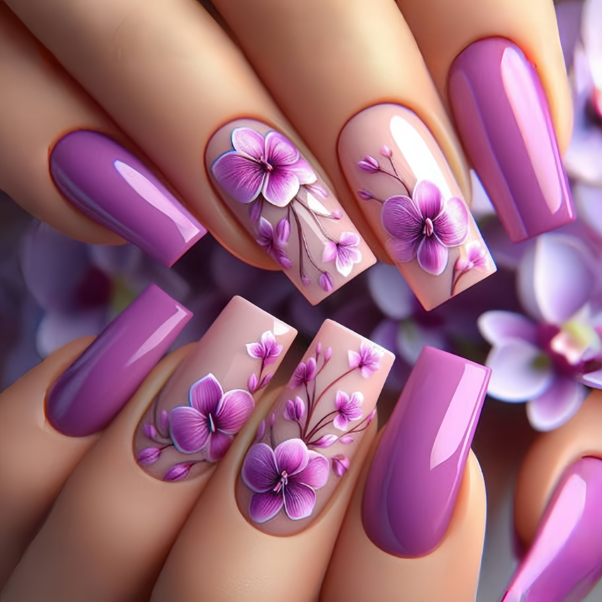 24pcs/set Medium long fake nai - Press On Nail Set recensione e prezzo