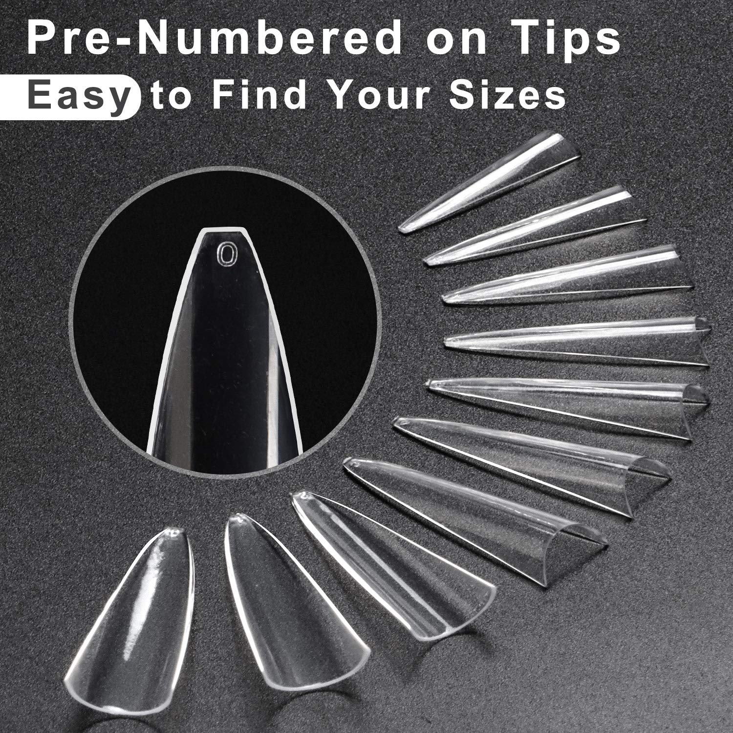 XXL Stiletto False Nails -Half - Nail Art Xl recensione e prezzo
