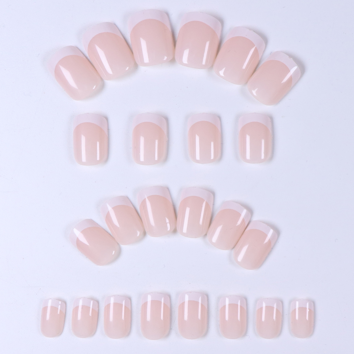24PCS French White Border Shor - Nail Art French recensione e prezzo