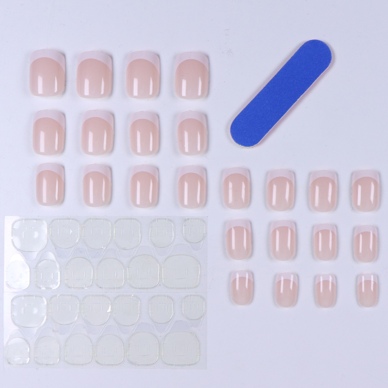 24PCS French White Border Shor - Nail Art French recensione e prezzo
