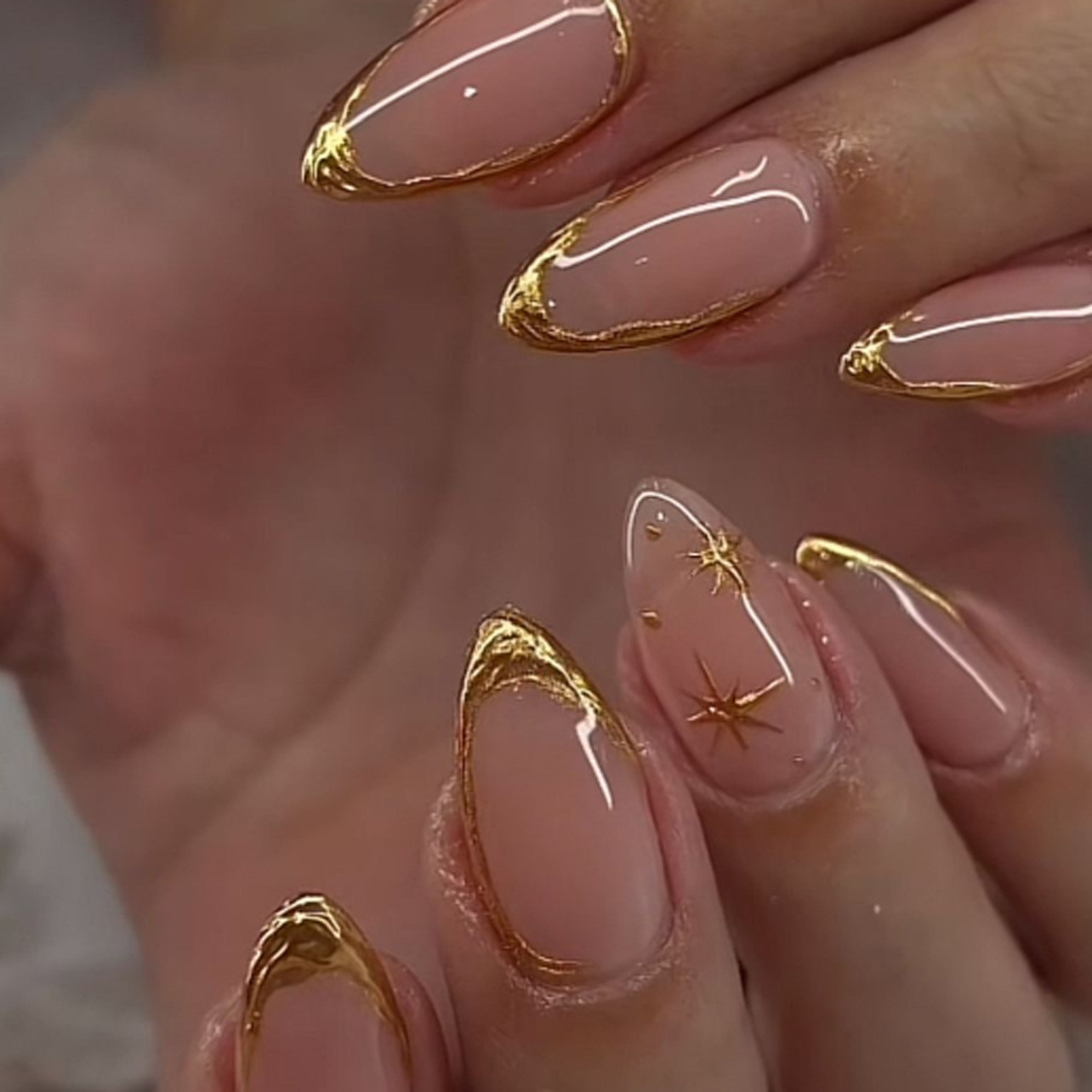 24Pcs Short Almond Nails Set F - Nail Art French recensione e prezzo