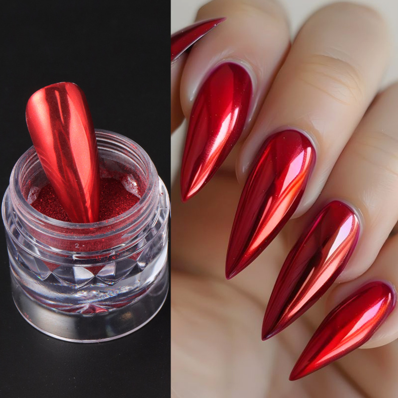 Chrome Red Pink Nail Glitter P - Nail Glitter Chrome recensione e prezzo