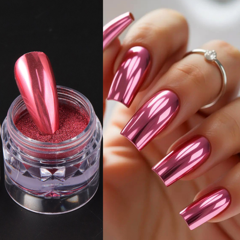 Chrome Red Pink Nail Glitter P - Nail Glitter Chrome recensione e prezzo