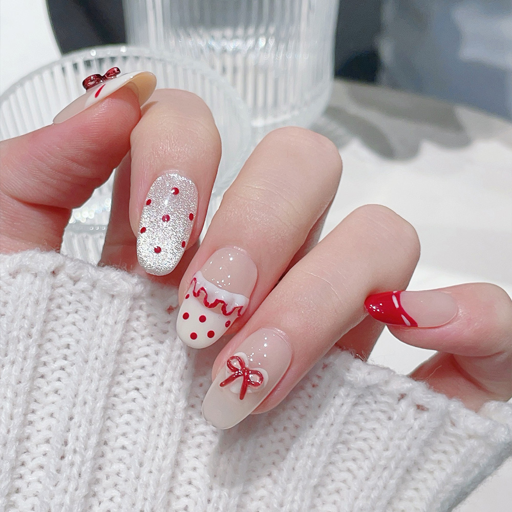 10pcs Short Oval Handmade Pres - Nail Art Oval recensione e prezzo