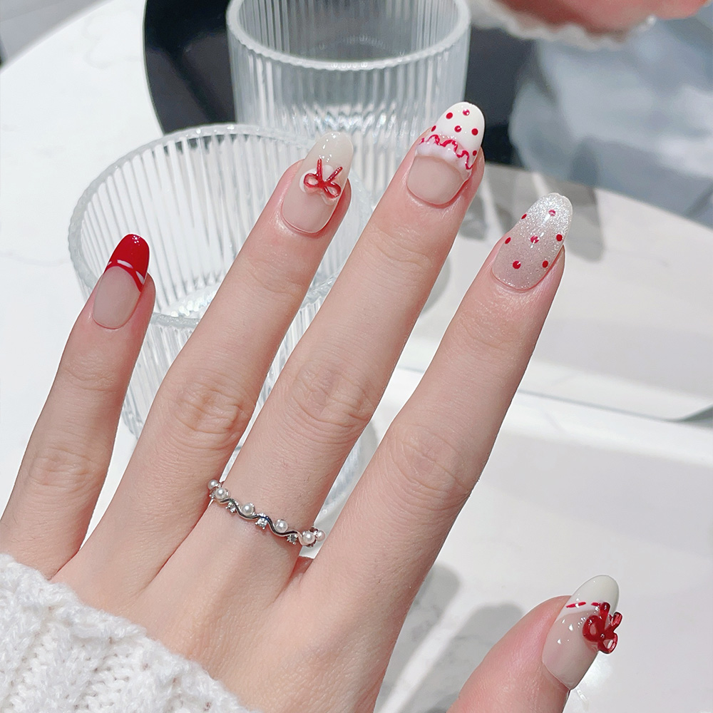 10pcs Short Oval Handmade Pres - Nail Art Oval recensione e prezzo