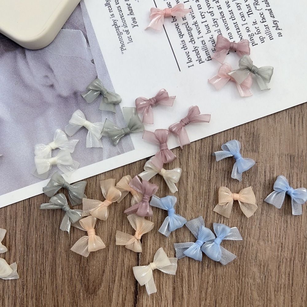 10Pcs Colorful Bow Pearlescent - Nail Art French recensione e prezzo