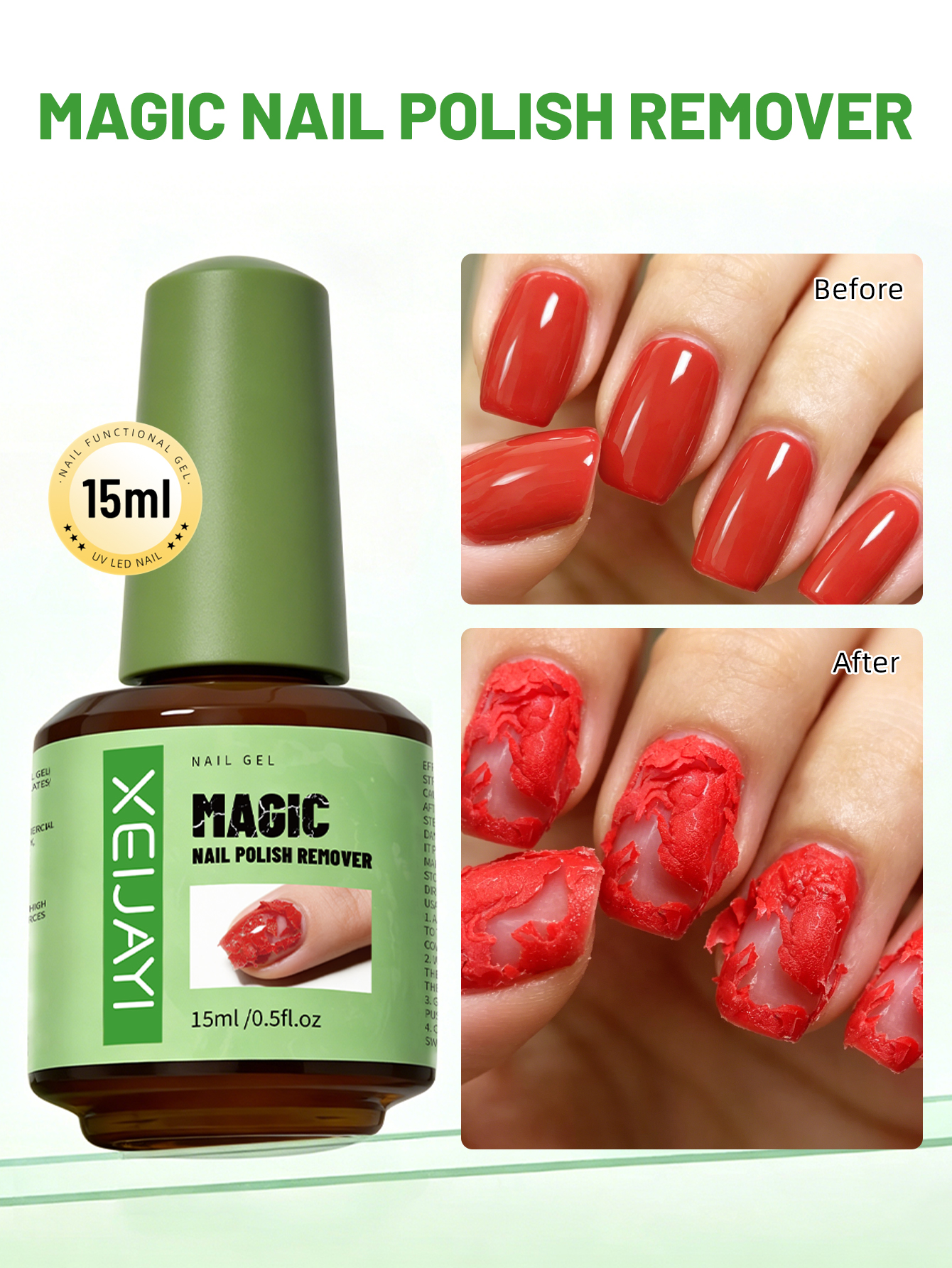 XEIJAYI 1pc 15ml Magic Fast Re - Nail Art Gel recensione e prezzo