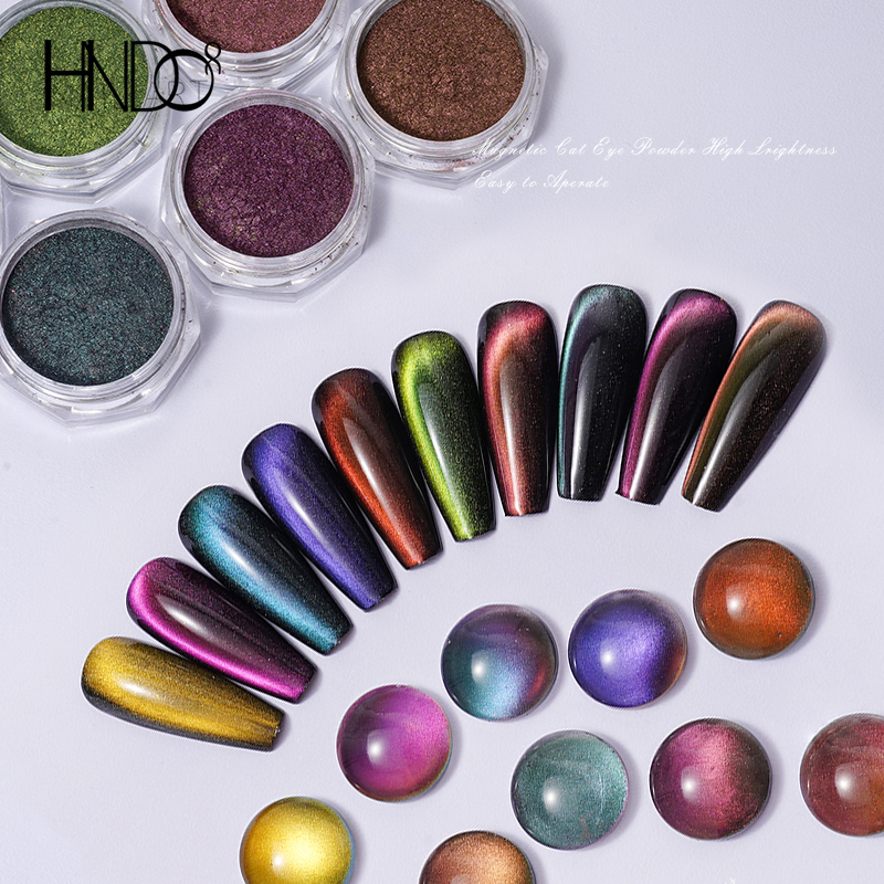 HNDO 10 Color Cat Eye Magnetic - Nail Glitter Chrome recensione e prezzo