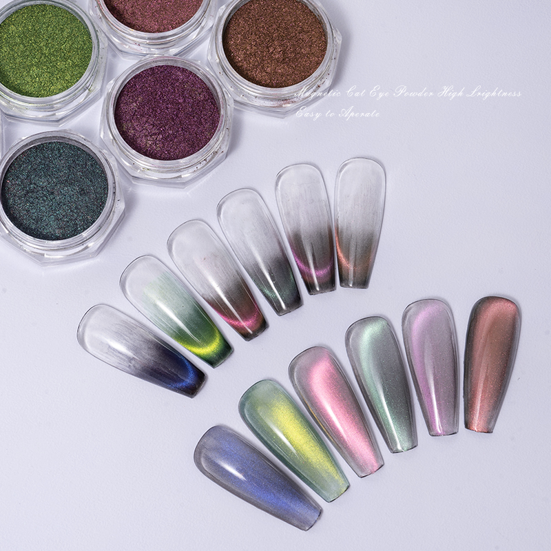 HNDO 10 Color Cat Eye Magnetic - Nail Glitter Chrome recensione e prezzo