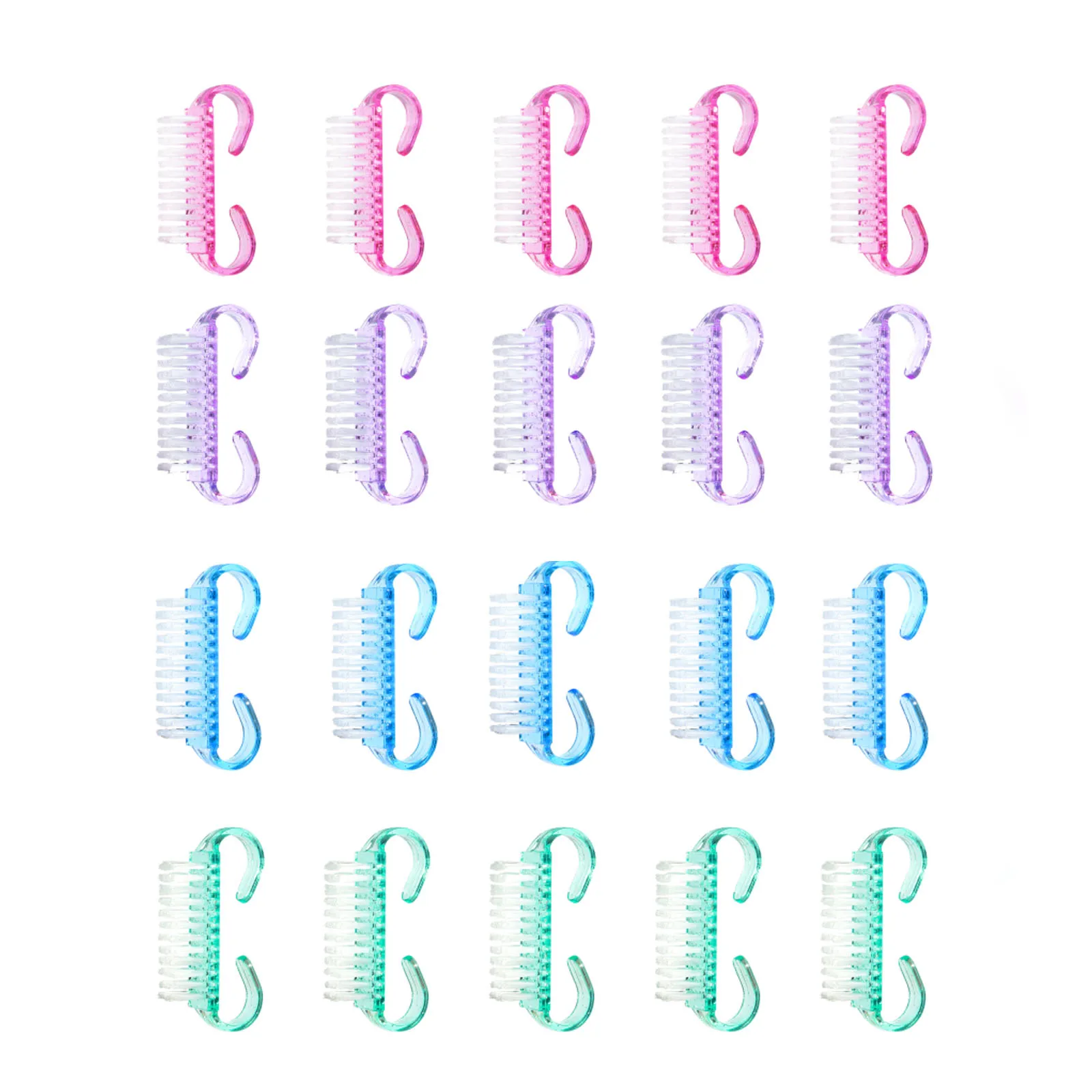 1/5/20Pcs Acrylic Nail Brush P - Nail Art Pink Soft recensione e prezzo