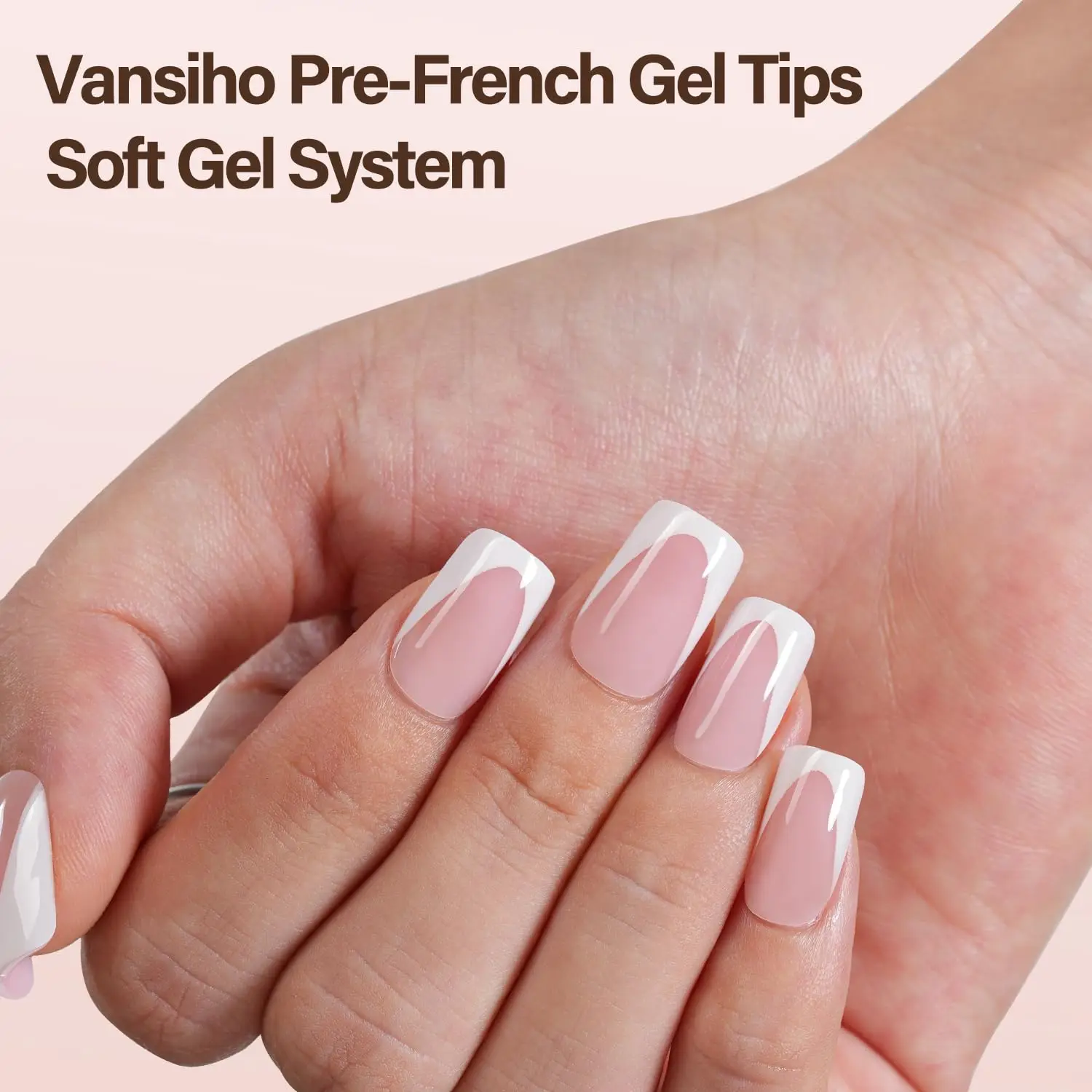 Deep French Gel Nail Tips, 150 - Nail Art Pink Soft recensione e prezzo
