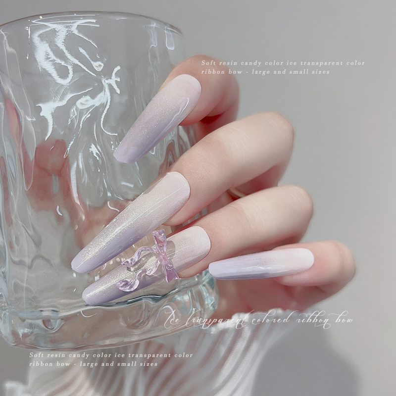 30PCS Fairy Ice Transparent Pi - Nail Art Pink Soft recensione e prezzo
