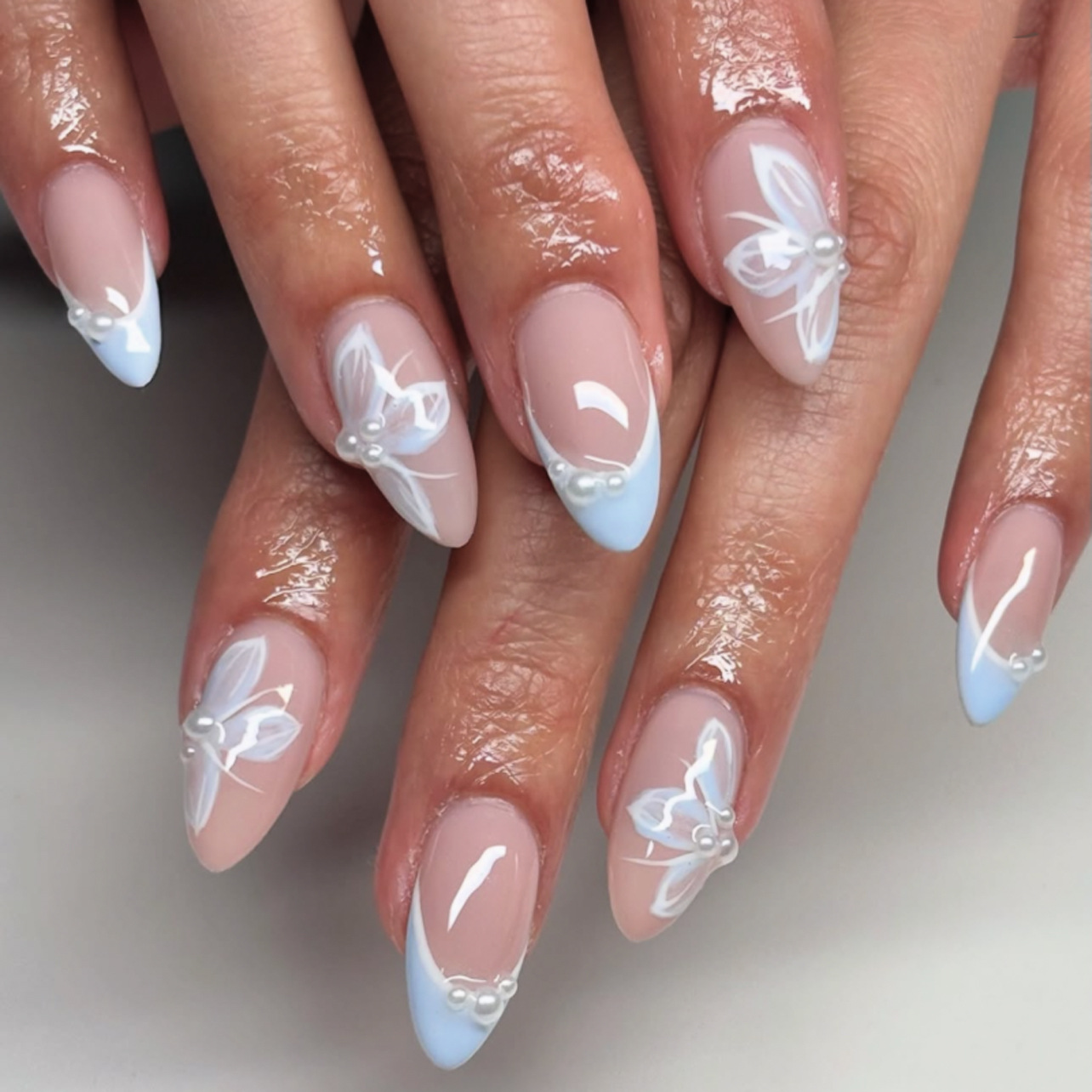 24Pcs Yellow Floral French Des - Nail Art Oval recensione e prezzo