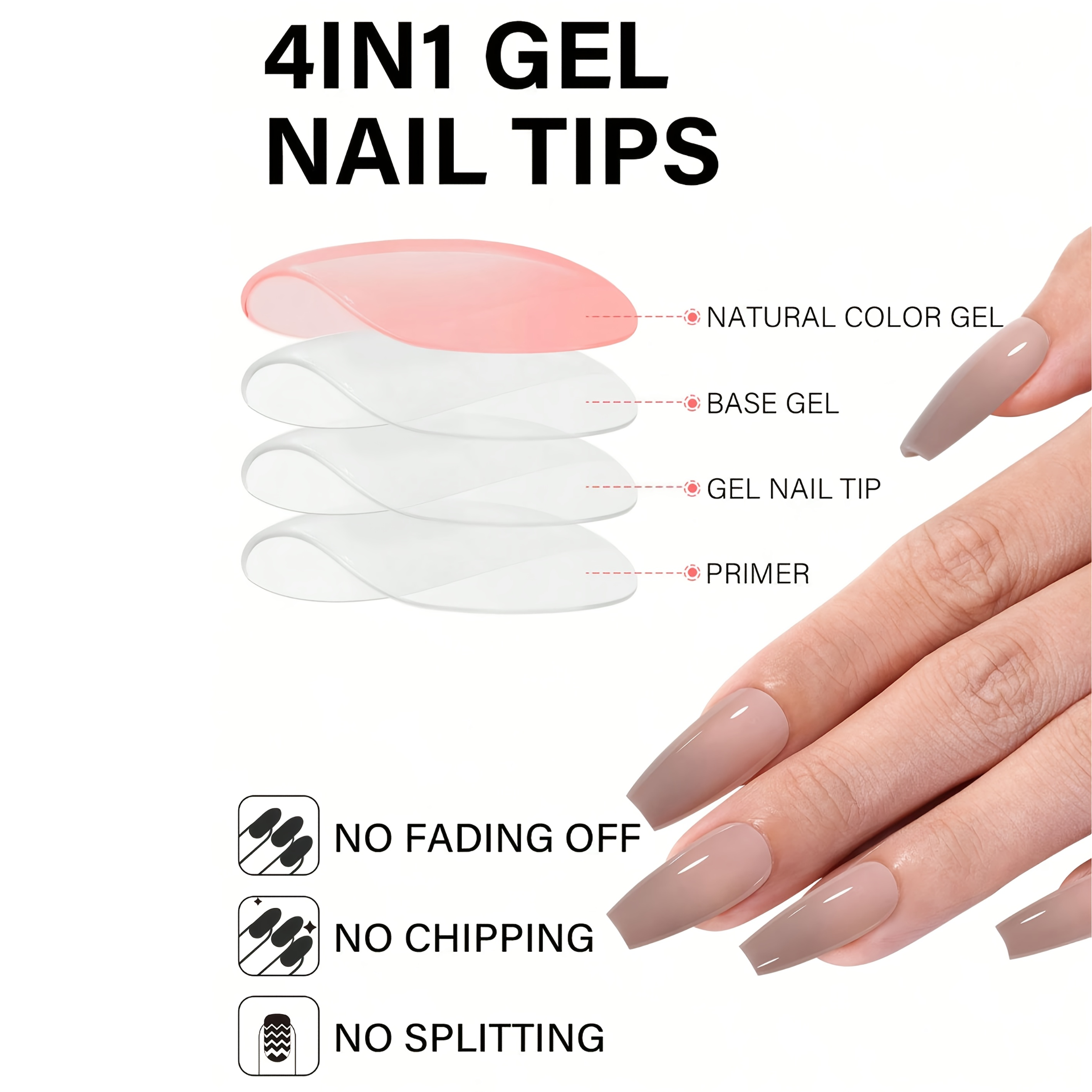 112pcs/140pcs1Box 5-color shor - Nail Art Oval recensione e prezzo