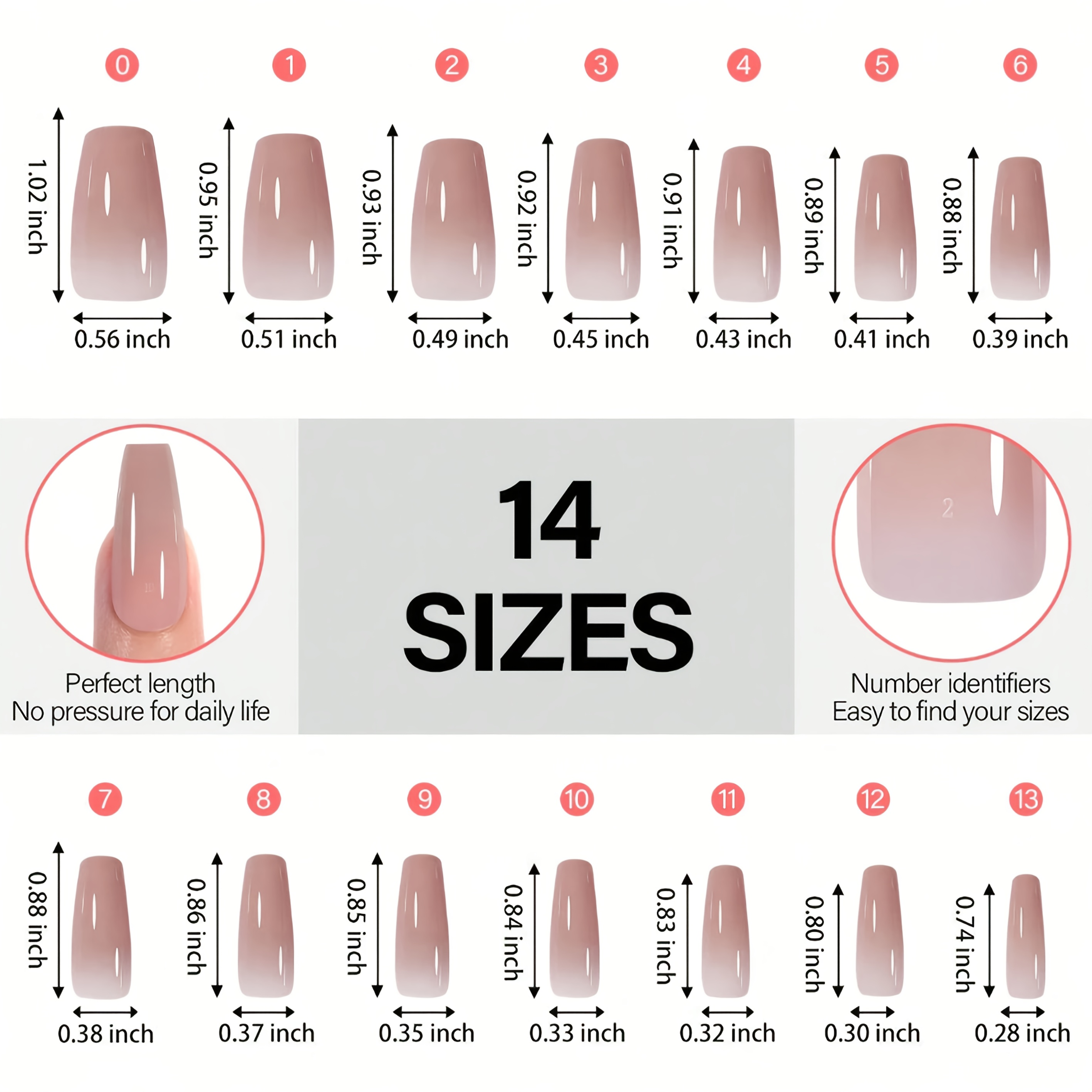 112pcs/140pcs1Box 5-color shor - Nail Art Oval recensione e prezzo
