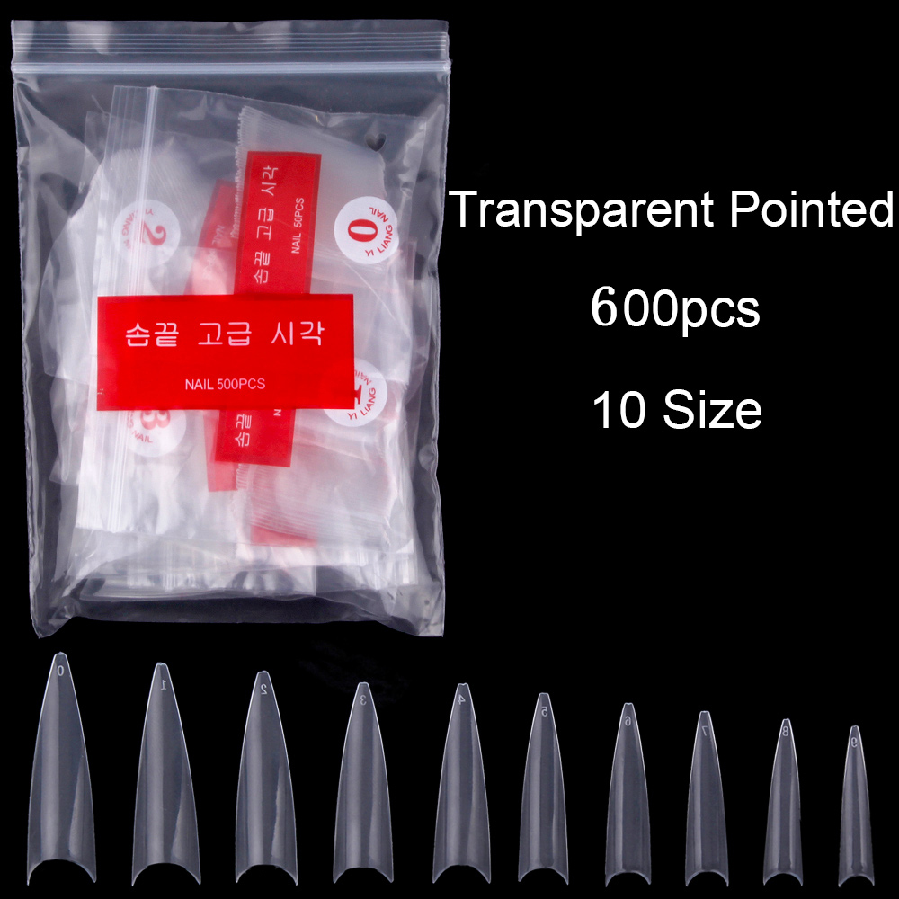 1Bag(600Pcs)Natural Stiletto P - Nail Art Xl recensione e prezzo