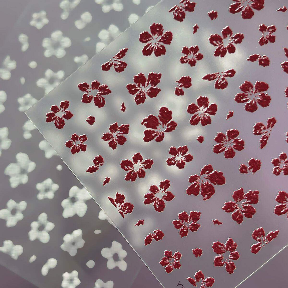 3D Relief Dried Flower Five Pe - Nail Art Red recensione e prezzo