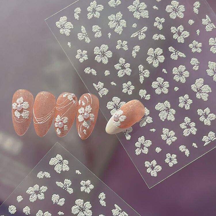 3D Relief Dried Flower Five Pe - Nail Art Red recensione e prezzo