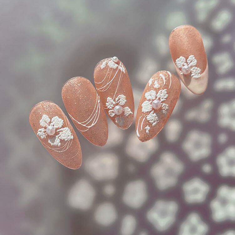 3D Relief Dried Flower Five Pe - Nail Art Red recensione e prezzo