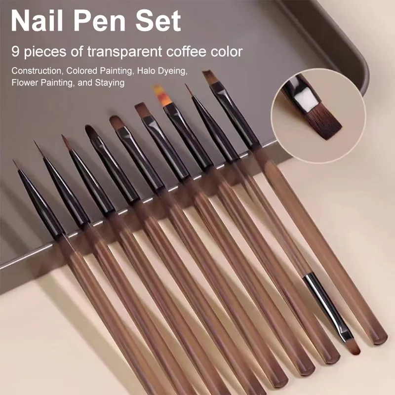 9PCS UV Gel Nail Brush Liner D - Nail Art Rame recensione e prezzo