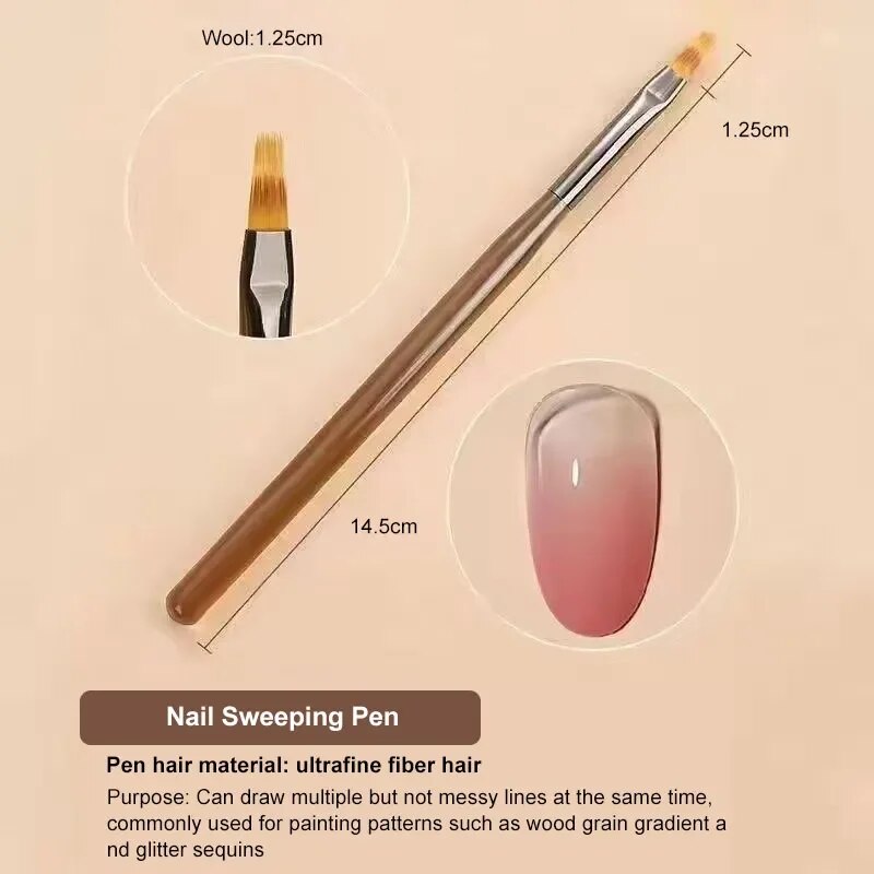 9PCS UV Gel Nail Brush Liner D - Nail Art Rame recensione e prezzo