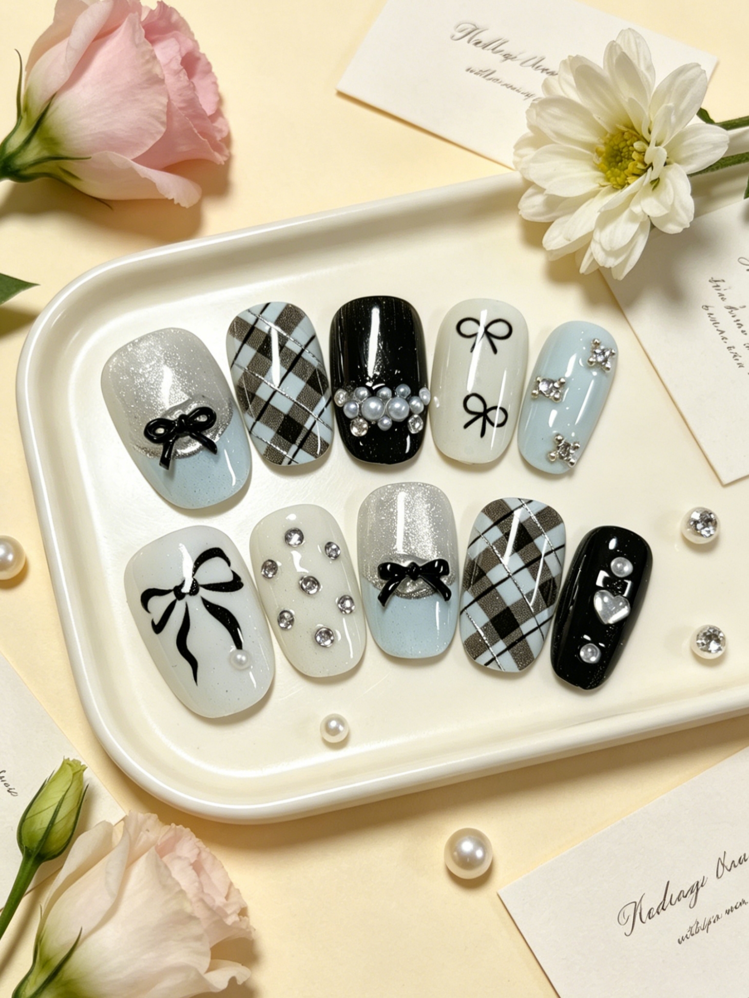 10 Short Oval-Shaped Press-On  - Nail Art Oval recensione e prezzo