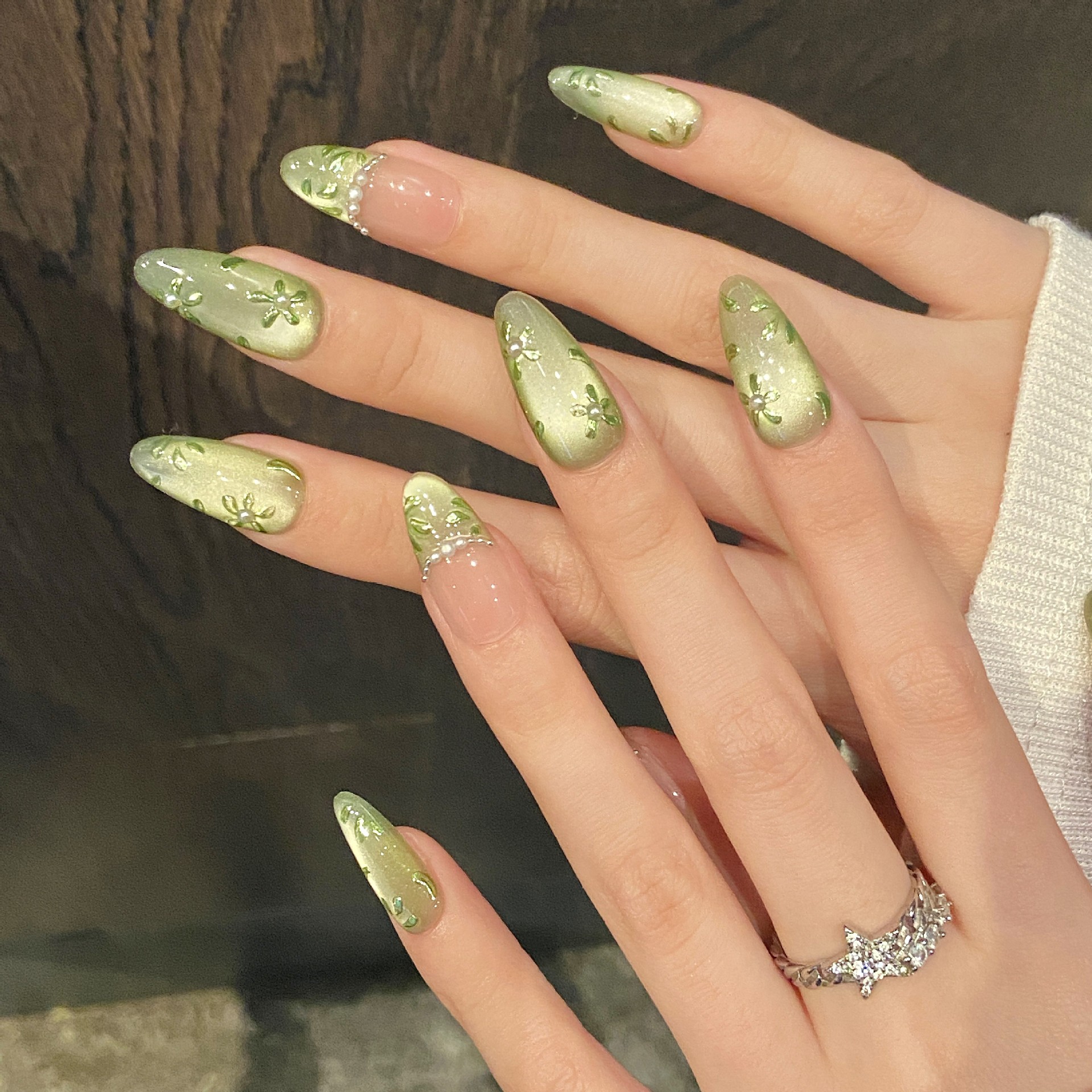 10pcs Handmade Press on Nails  - Nail Art Oval recensione e prezzo