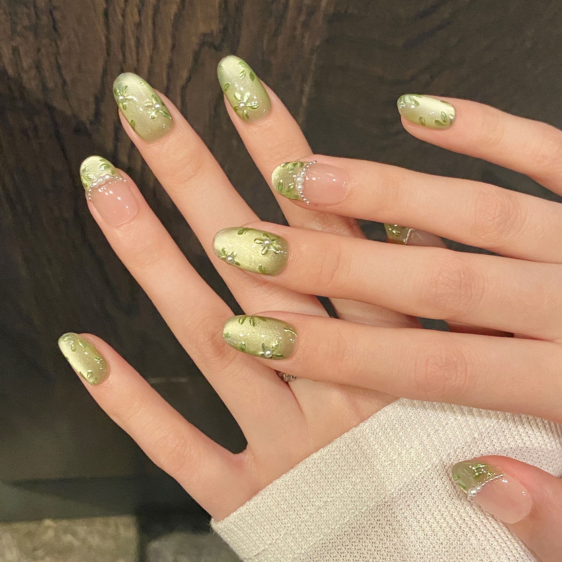10pcs Handmade Press on Nails  - Nail Art Oval recensione e prezzo