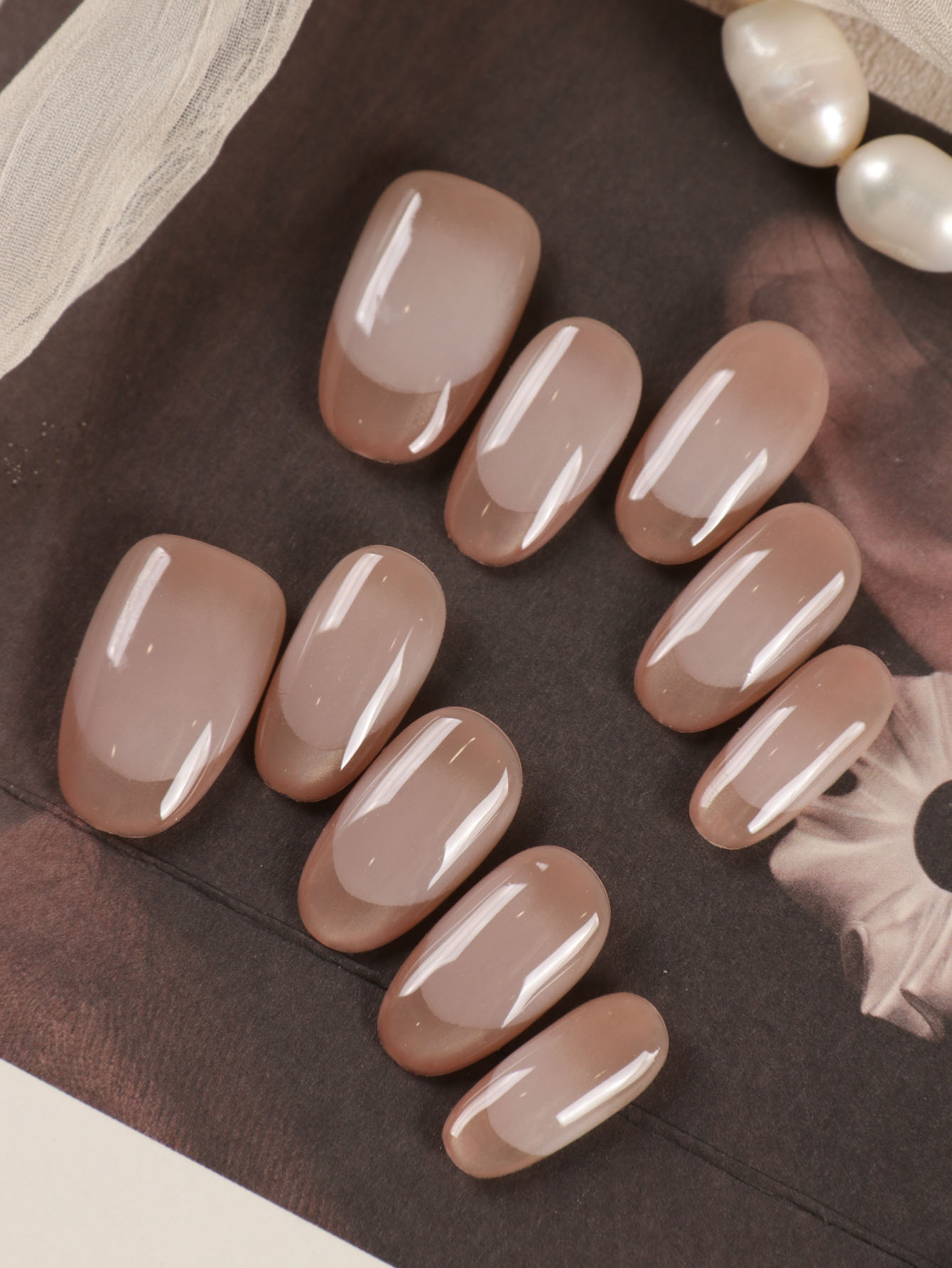 10Pcs Press on Nails Short Gol - Nail Art French recensione e prezzo