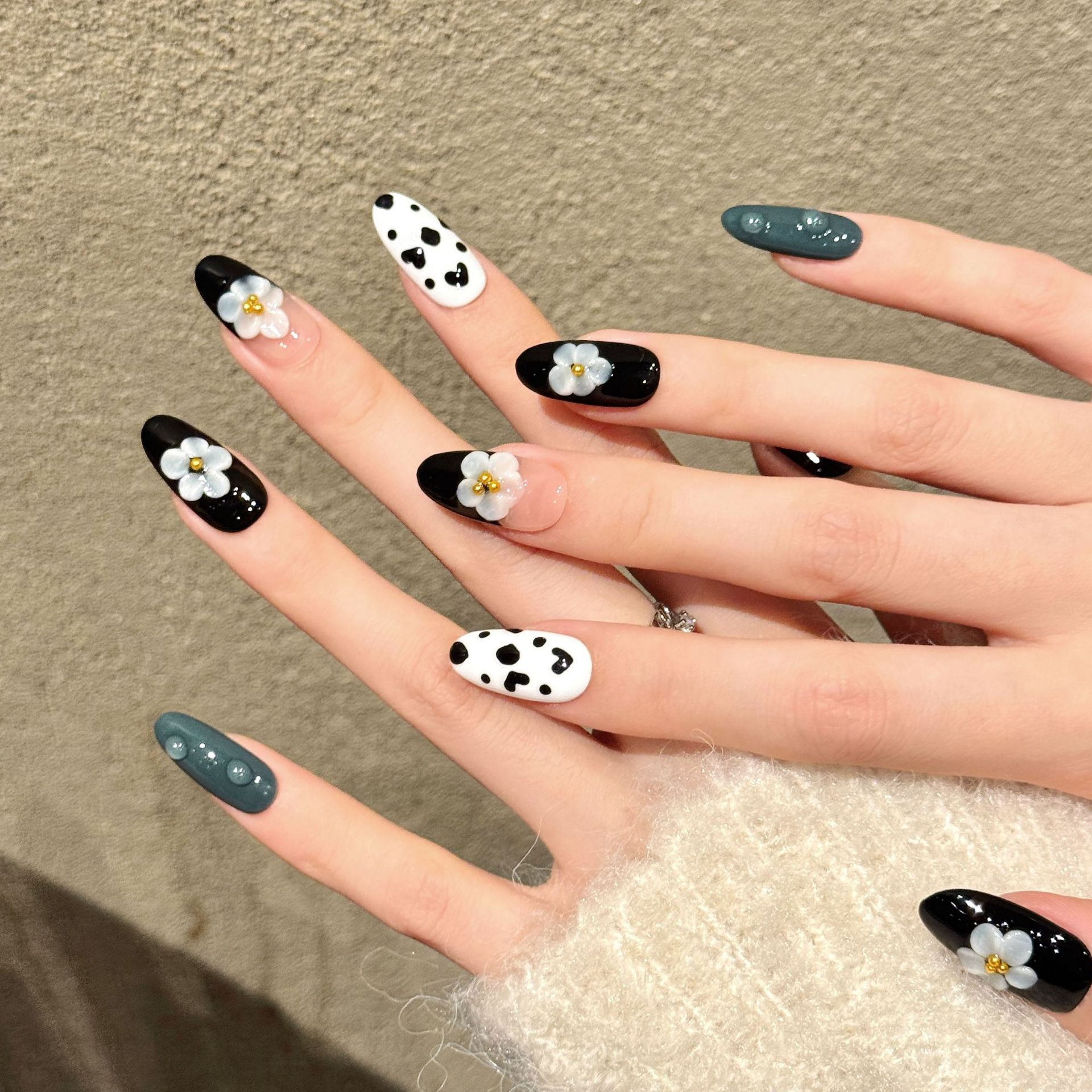 10pcs Handmade Oval Press on N - Nail Art Oval recensione e prezzo