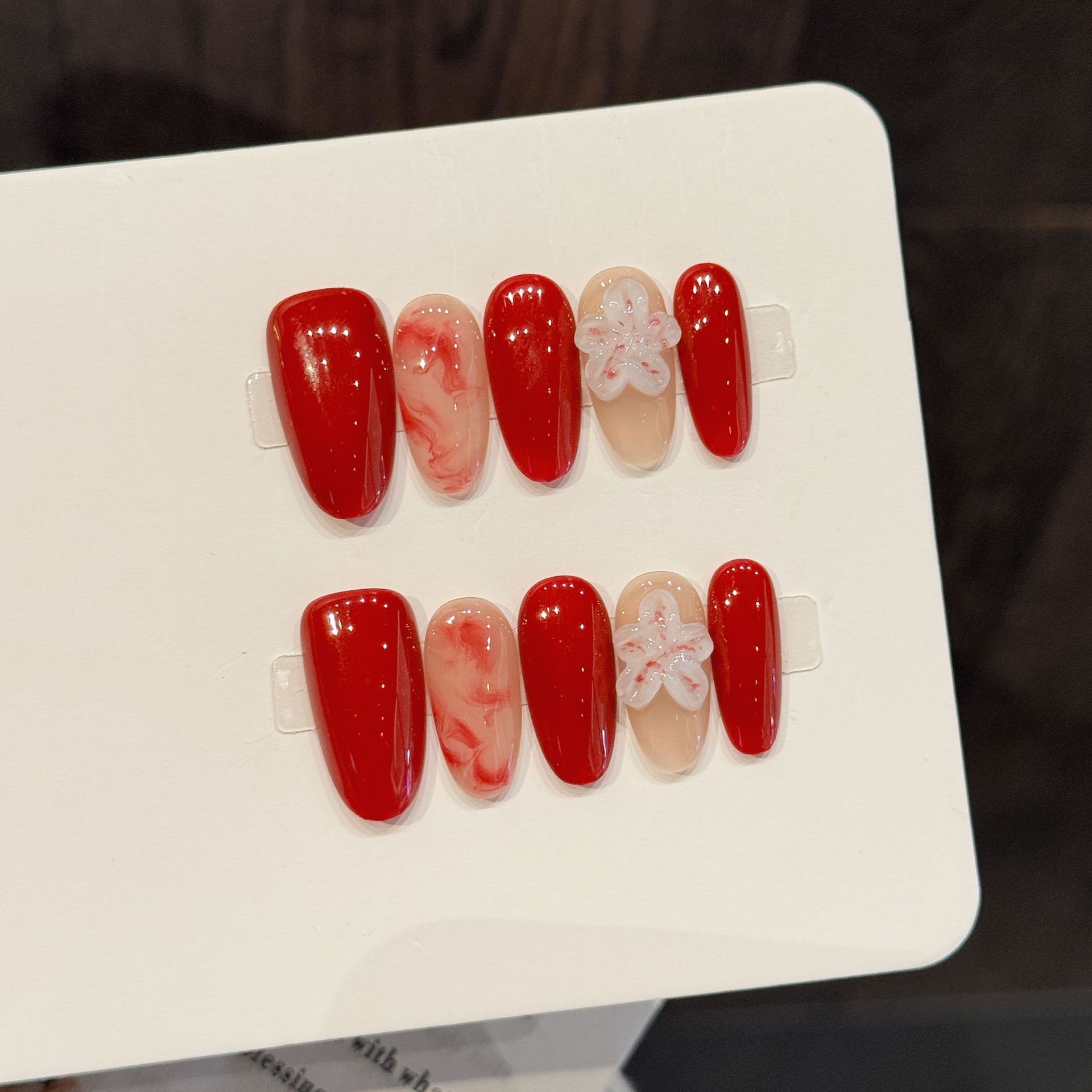 10pcs Handmade Oval Press on N - Nail Art Oval recensione e prezzo