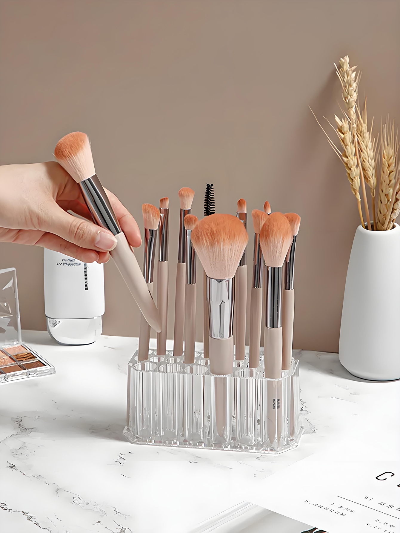 1pc Clear Acrylic 26Hole Brush - Nail Art Rame recensione e prezzo