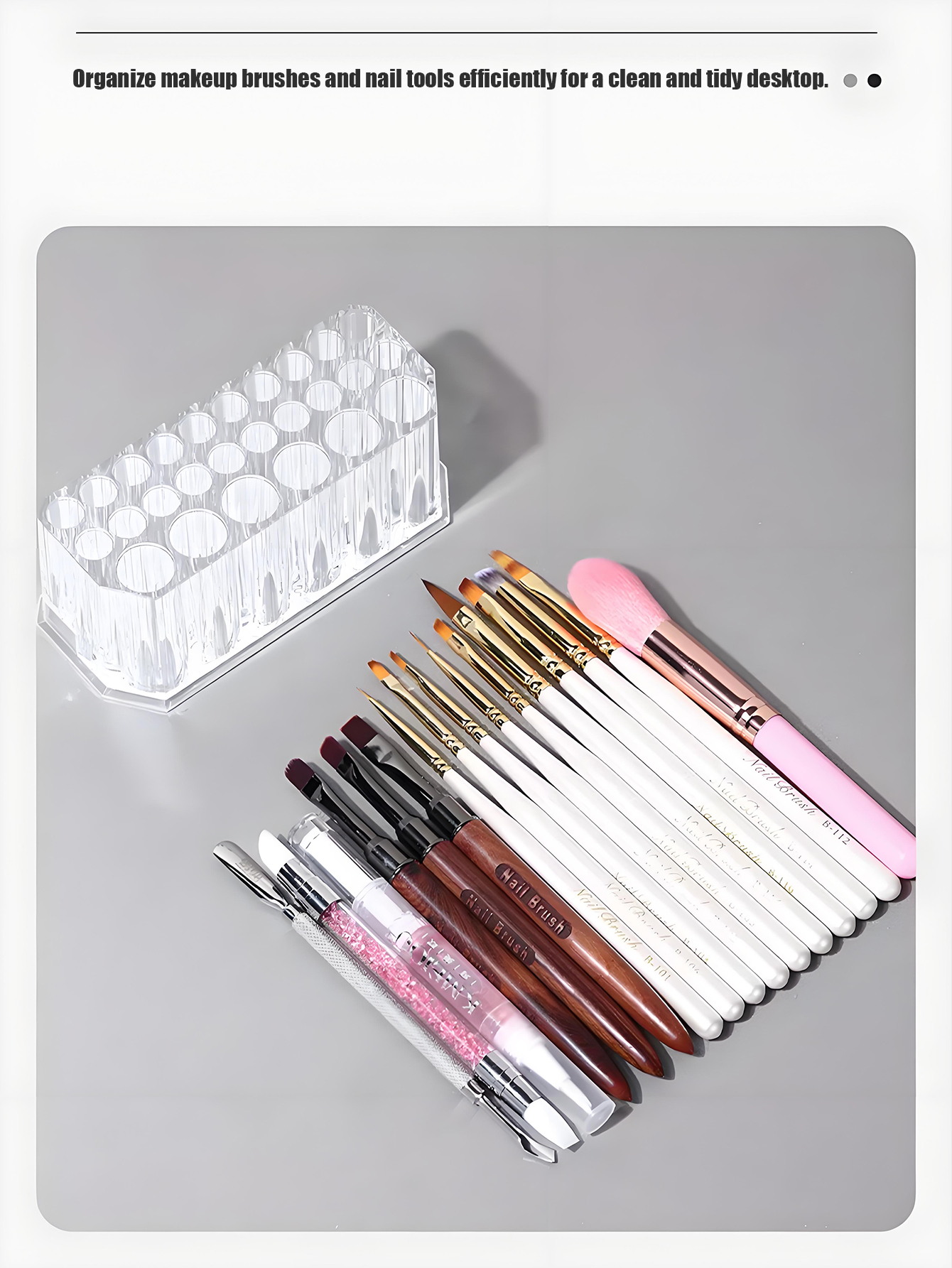 1pc Clear Acrylic 26Hole Brush - Nail Art Rame recensione e prezzo