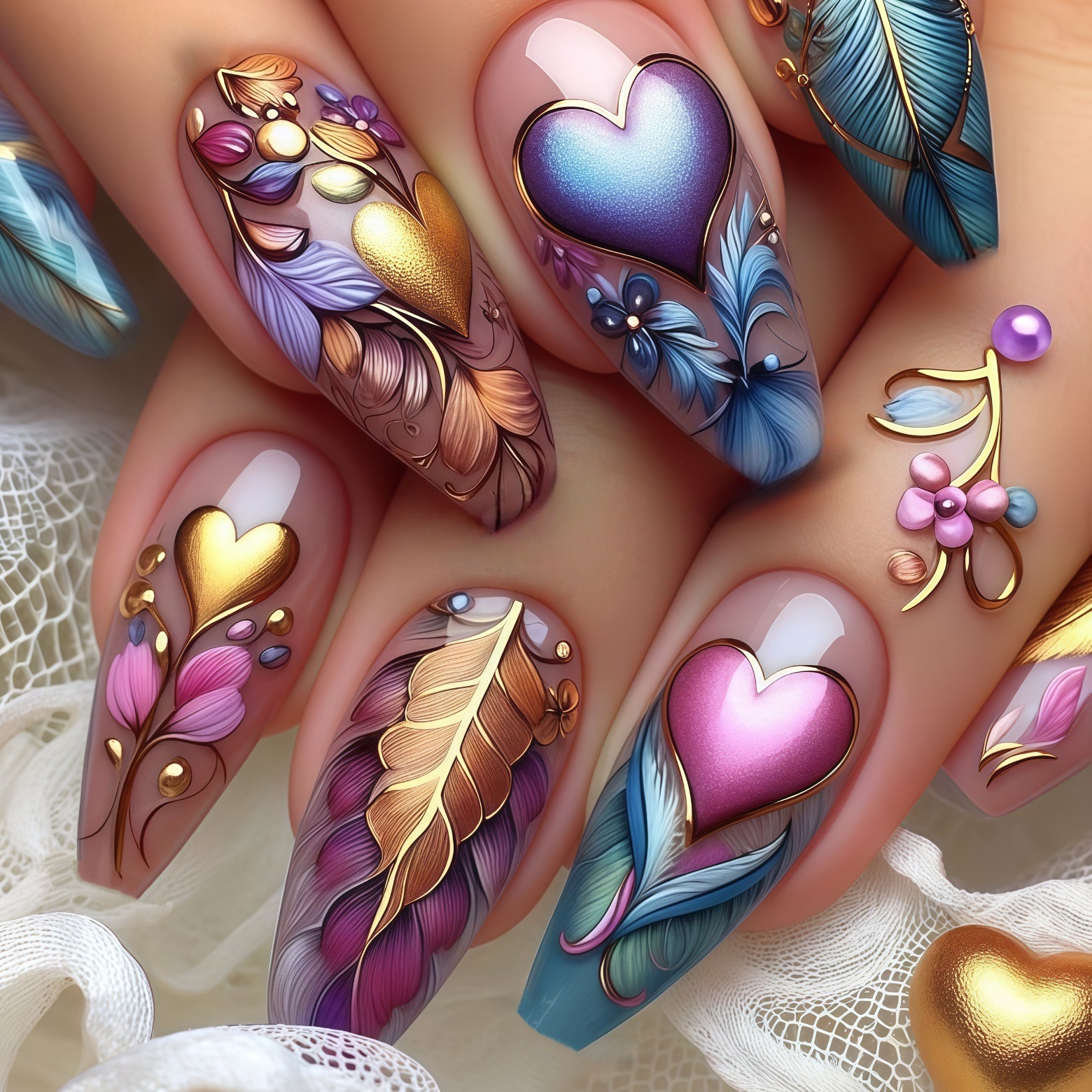 24pcs/set 3D fake nails for wo - Press On Nail Set recensione e prezzo