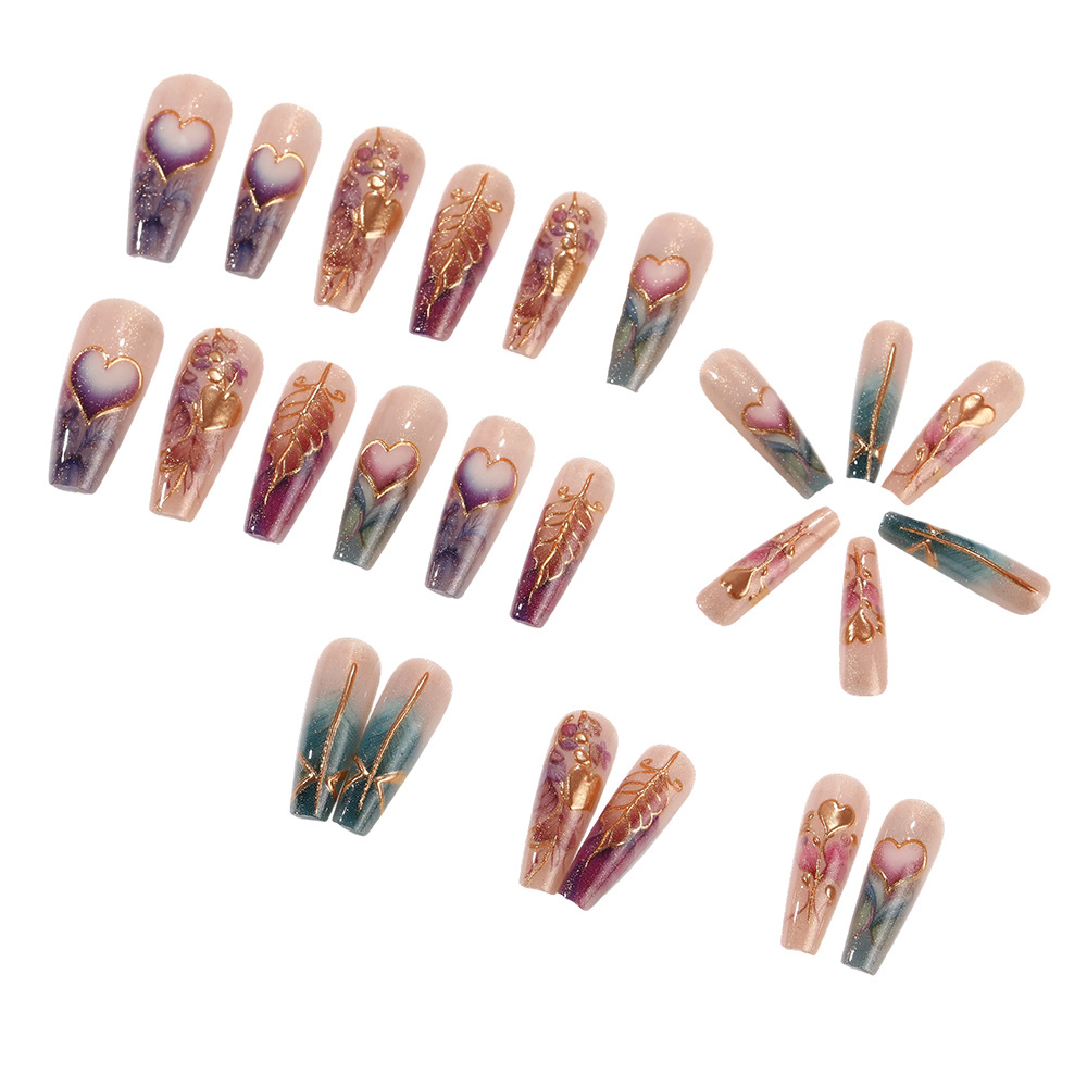 24pcs/set 3D fake nails for wo - Press On Nail Set recensione e prezzo