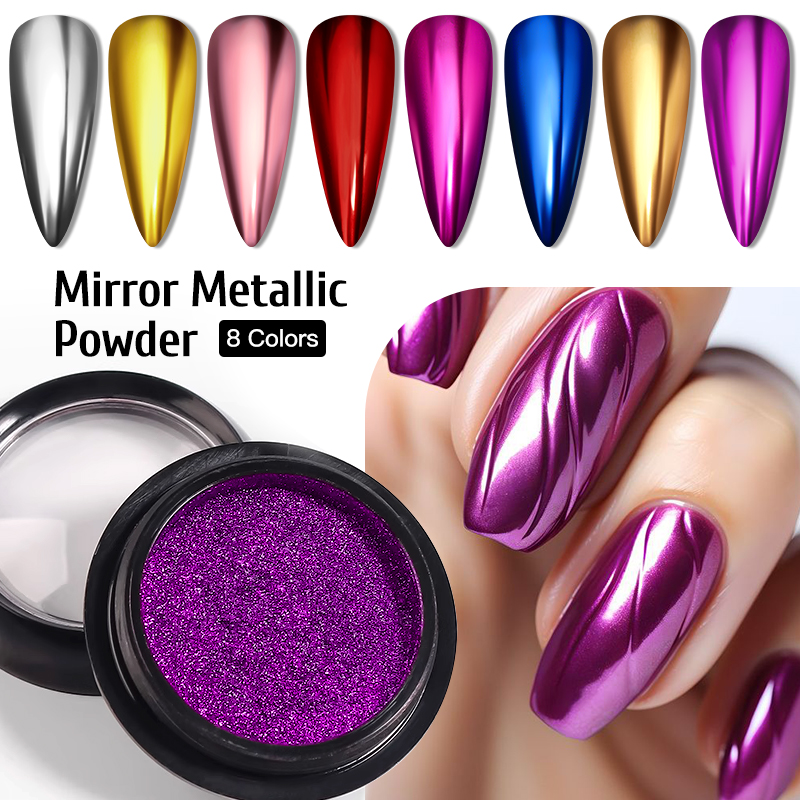Metallic Gold Silver Mirror Po - Nail Glitter Chrome recensione e prezzo