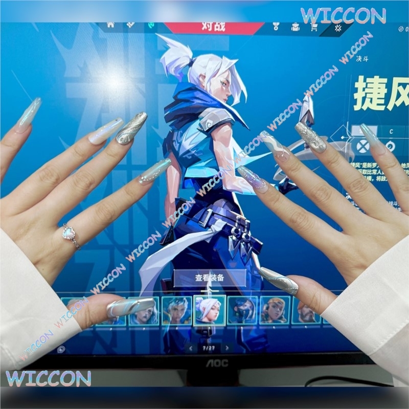 VALORANT Jett Gekko Vyse Monst - Press On Nail Set recensione e prezzo