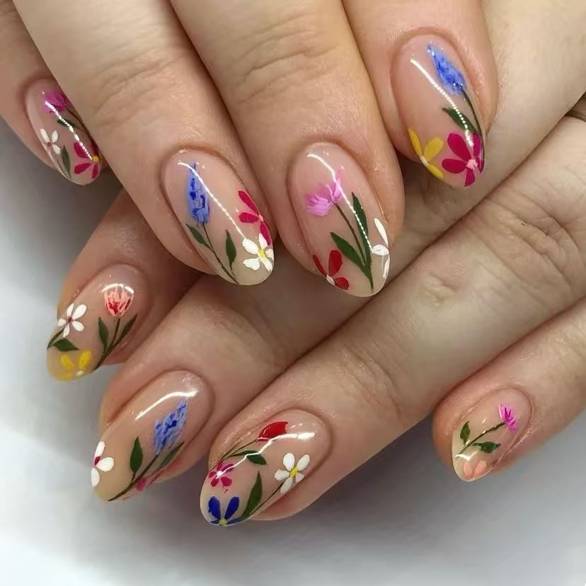 24Pcs Simple Almond Nails Tips - Nail Art Oval recensione e prezzo