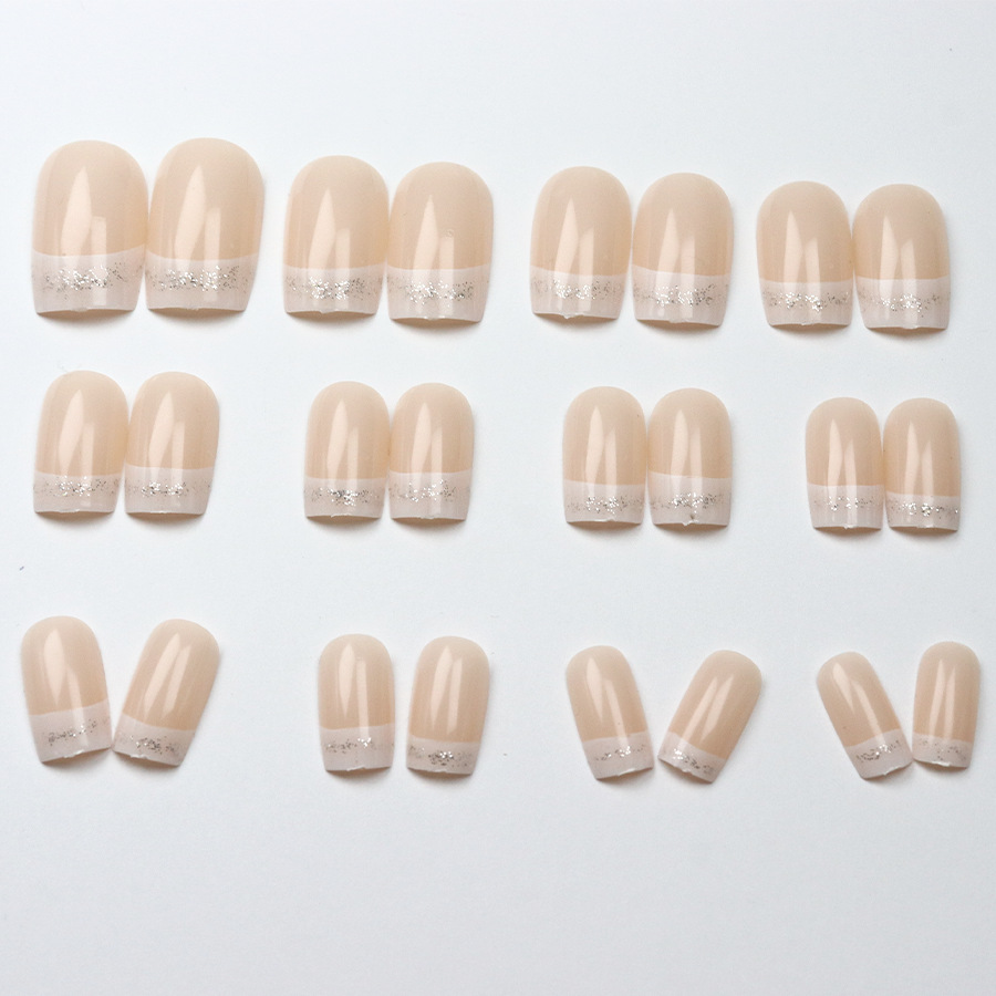 24pcs/set Medium Square fake n - Nail Art French Nails recensione e prezzo