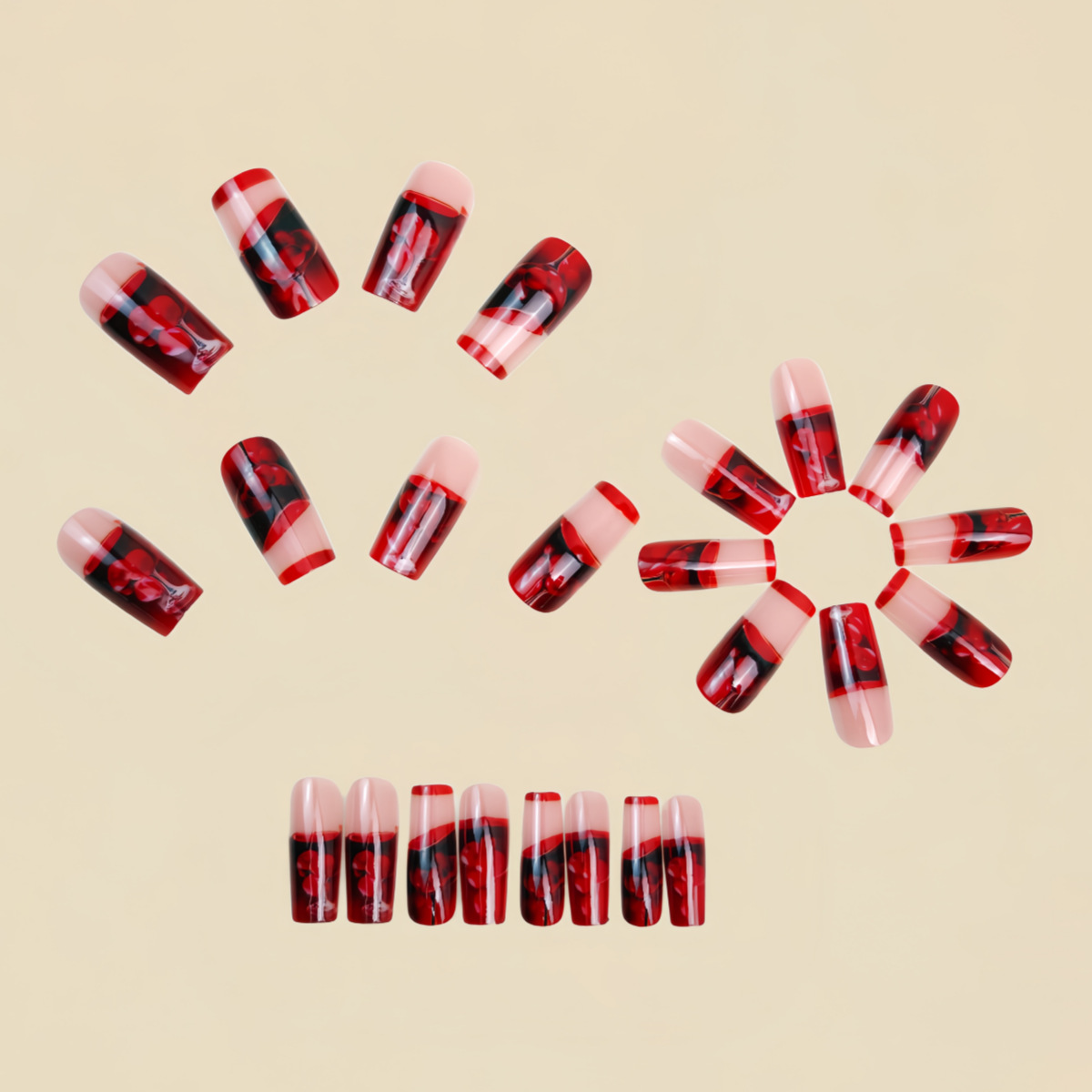 Medium long fake nails for wom - Press On Nail Set recensione e prezzo